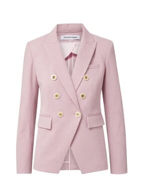 VERONICA BEARD Miller Dickey Blazer Jacket Seersucker Pale Orchid Haze NEW